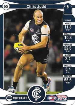 2014 Team Zone AFL Team #65 Chris Judd Front